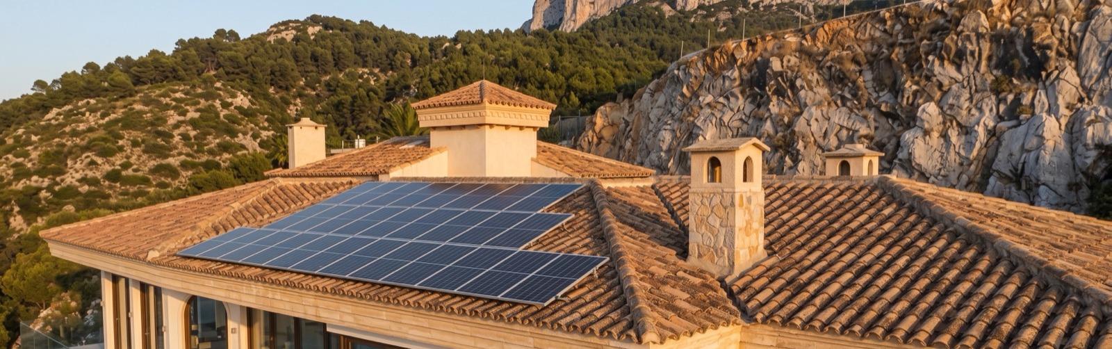 Nachher: installierte Solarmodule auf dem Dach