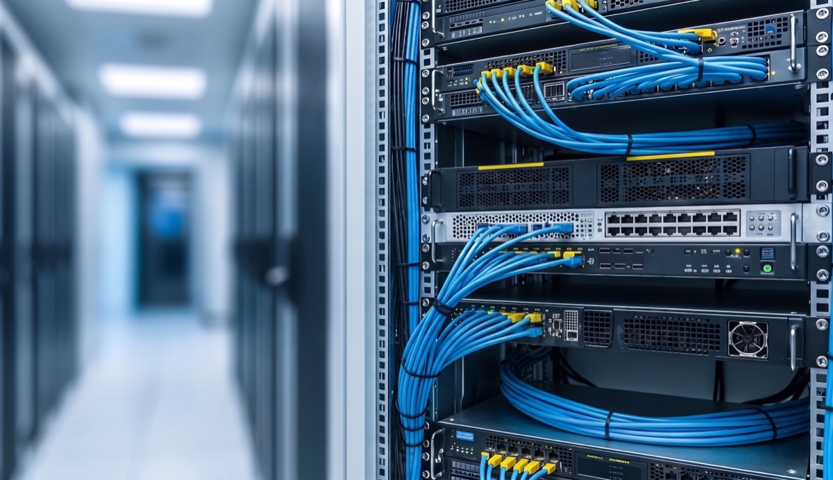 Ubiquiti UniFi Netzwerktechnik und Serverschrank
